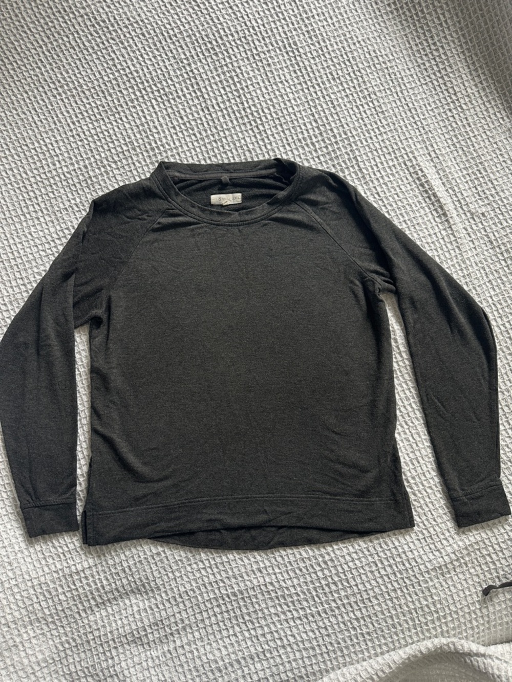 Lou & Grey Lounge Set Medium Charcoal Soft Knit Top Joggers Cozy Matching Set - Picture 3 of 10